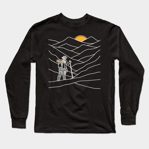 Hiking (Dark Color) Long Sleeve T-Shirt by quilimo